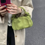 Suede Mini Crossbody Bag with Adjustable Strap