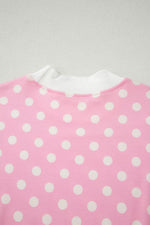Polka Dot Short Sleeve Top and Shorts Set