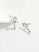 925 Sterling Silver Inland Zircon Earrings