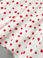 Strawberry Print Long Sleeve Mini Dress
