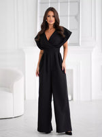 Surplice Wide Leg Jumpsuit