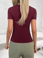 Solid Color Slim Fit T-Shirt