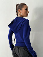 Zip-Up Long Sleeve Hoodie