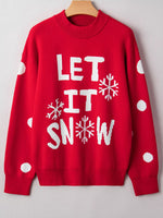 LET IT SNOW Christmas Loose Sweater