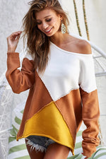BiBi Color Block Geometric Sweater