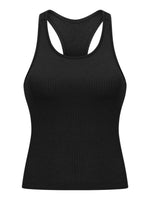 Millennia Round Neck Racerback Active Tank - Ladyez