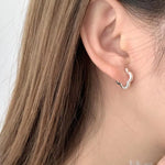 925 Sterling Silver Four Leaf Clover Earrings