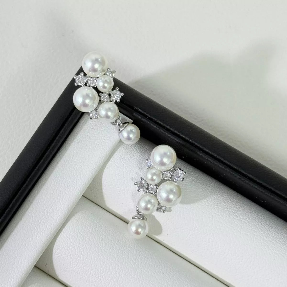 Pearl Cluster Earrings