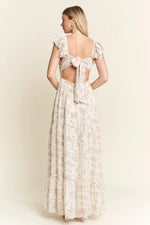 Jade By Jane Full Size Ruffle Sleeve Tiered Maxi Dress Plus Size - Ladyez
