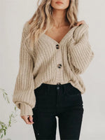 Button Up Long Sleeve Cardigan