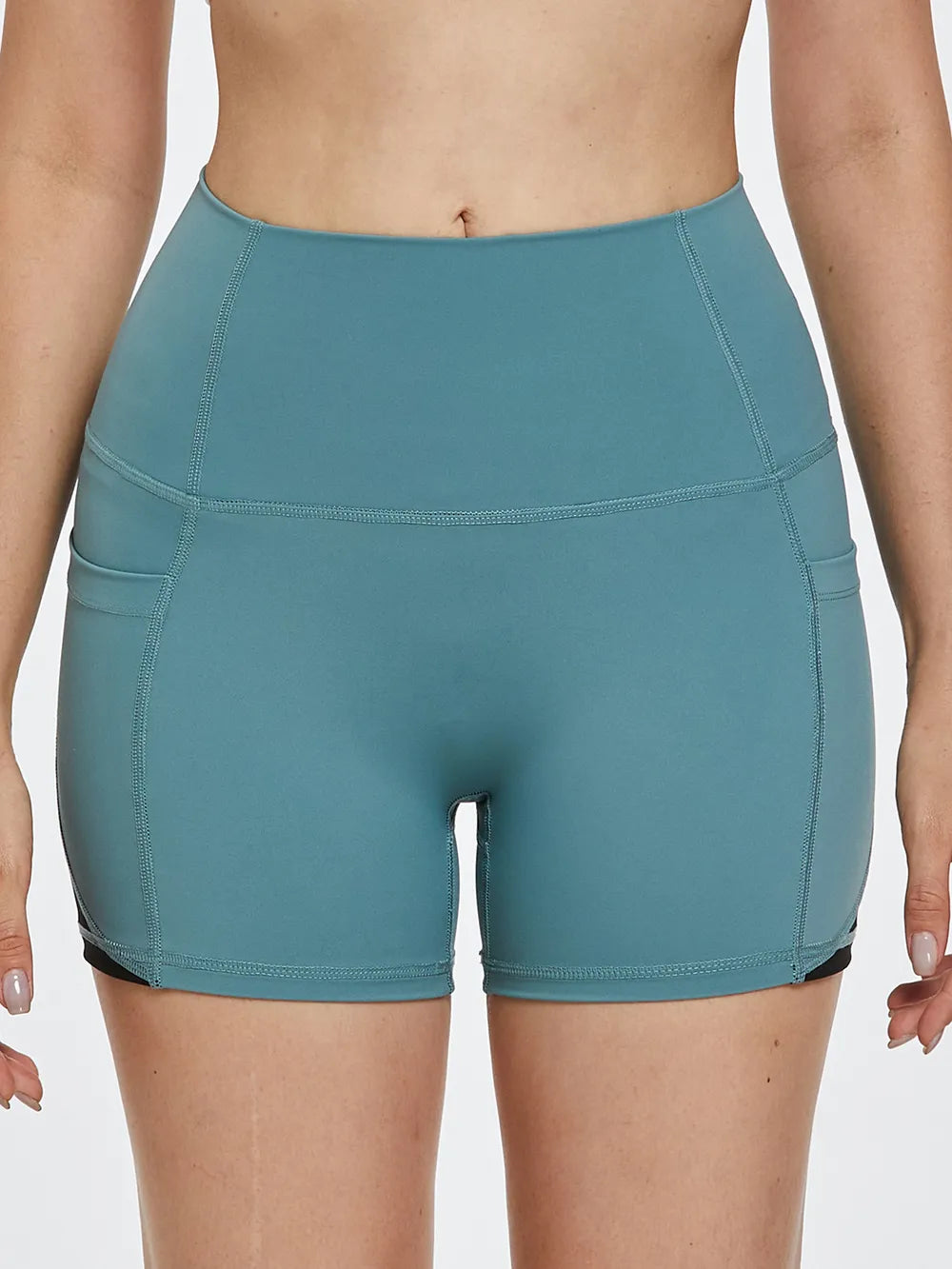 High Waist Active Shorts - Ladyez