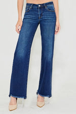 RISEN Full Size Low Rise Wide Leg Jeans Plus Size - Ladyez