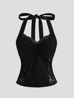 Lace Halter Neck Cami