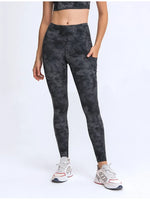 Millennia Wide Waistband Leggings with Pockets - Ladyez