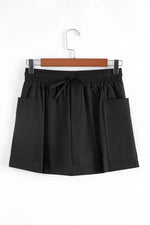 Cargo Pocket Elastic Waist Active Casual Skort - Ladyez