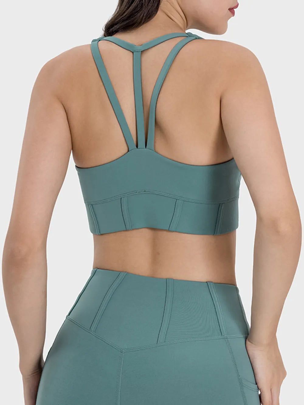 Millennia Square Neck Wide Strap Active Tank - Ladyez