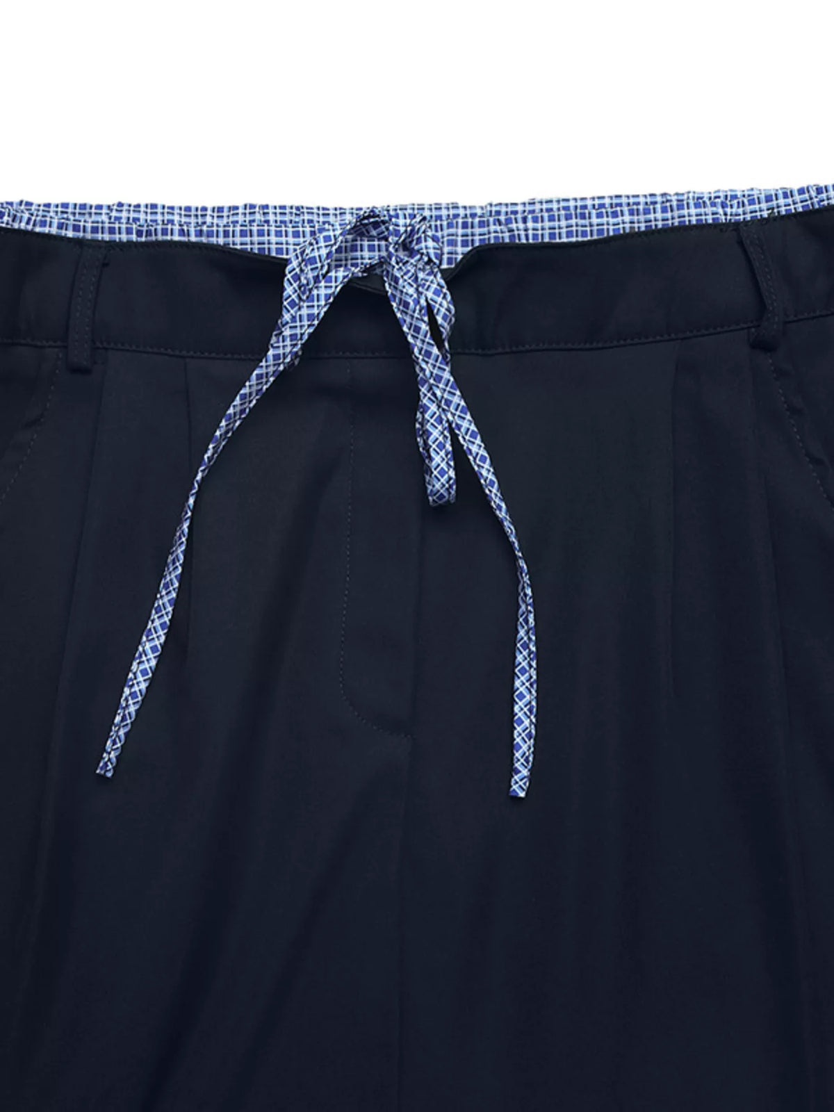 Drawstring Waist Mini Skirt