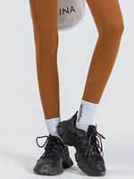 Wide Waistband Sports Leggings - Ladyez