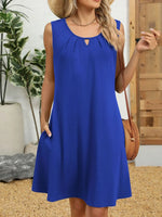 Round Neck Sleeveless Dress