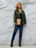 Casual Corduroy Button-Down Jacket