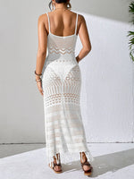 Openwork Scoop Neck Cover-Up Dress - Ladyez