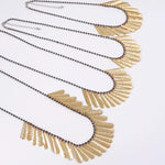 4-Piece 18K Gold-Plated Iron Tassel Necklace