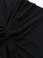 Ruched Slit Cap Sleeve Maxi Dress - Ladyez