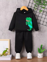 Children's Dinosaur Graphic Hoodie & Pants Set