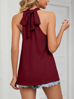 High Neck Tie Back Cami
