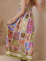 Printed Square Neck Cami Dress