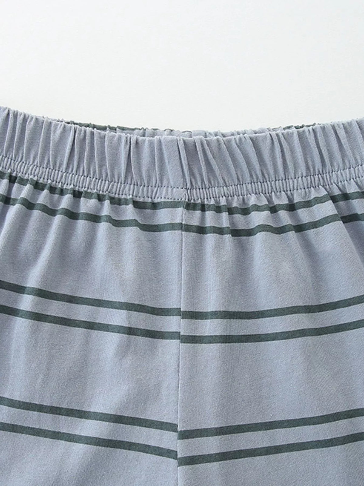 Children's Dinosaur Print Top and Striped Shorts Set