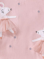 Children's Round Neck Short Sleeve Sweatshirt Dress