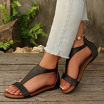 Open Toe Flats Sandals