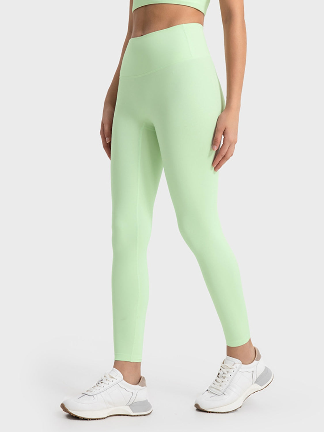 Millennia Wide Waistband Sports Leggings - Ladyez