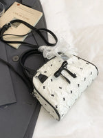 Ruched Bow Crossbody Bag