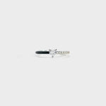 Heart Shape Inlaid Zircon Enamel Ring