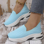 Round Toe Mesh Slip-Ons