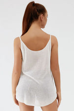 Scoop Neck Spaghetti Strap Knit Cami