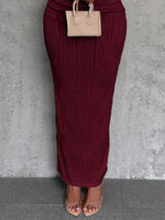 Textured Single Shoulder Bodycon Maxi Dress - Ladyez