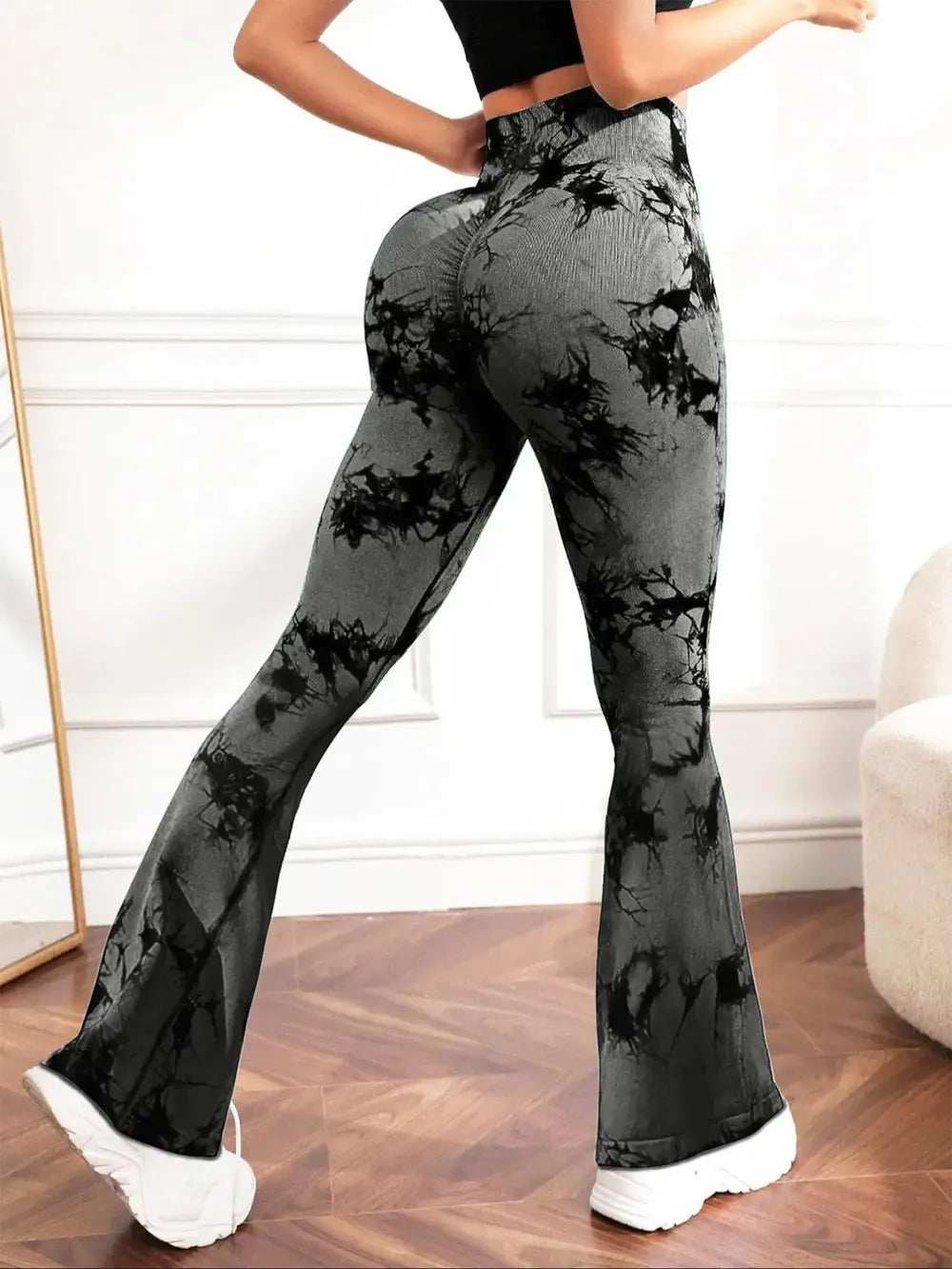 Tie-Dye High Waist Active Leggings - Ladyez