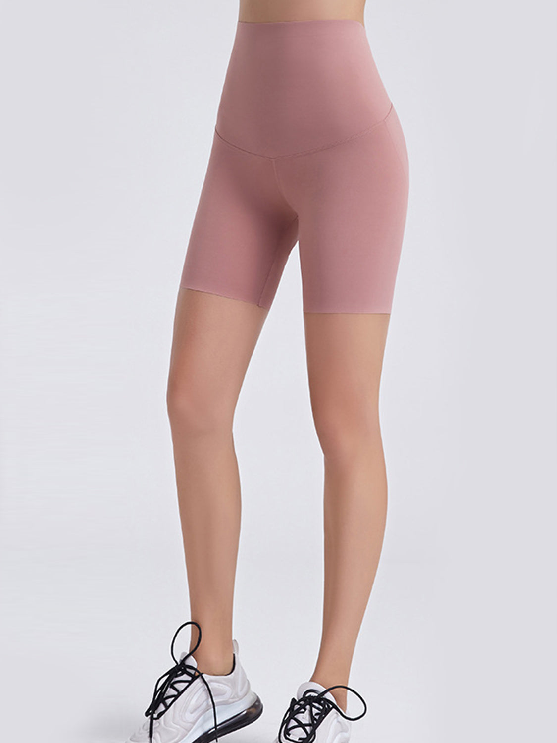 Wide Waistband Sports Shorts - Ladyez