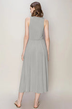 HYFVE Sleeveless Slit Midi Dress - Ladyez