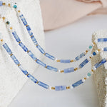 Freshwater Pearl Titanium Steel Geometric Bead Necklace