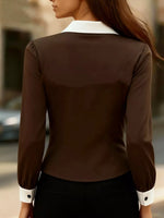 Contrast Button-Down Shirt
