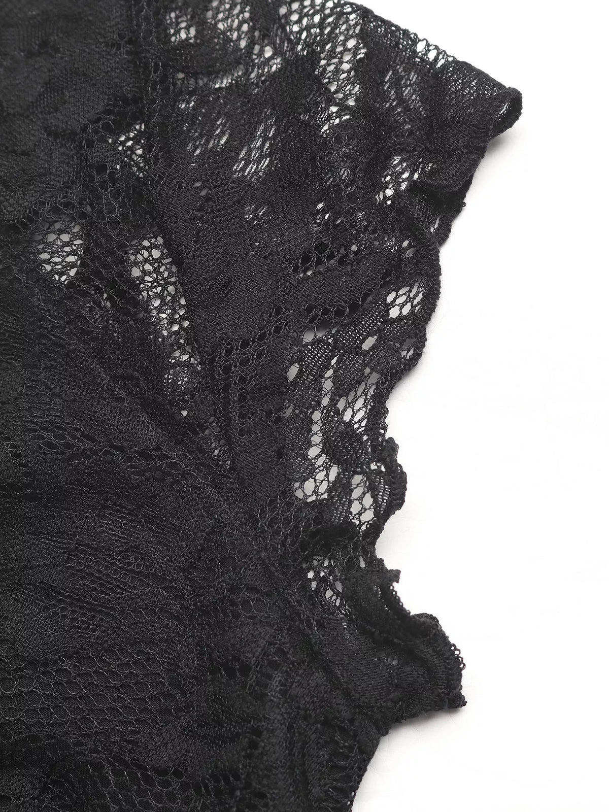 Lace V-Neck Slim Fit T-Shirt