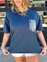 Denim Pocket Relaxed Fit T-Shirt