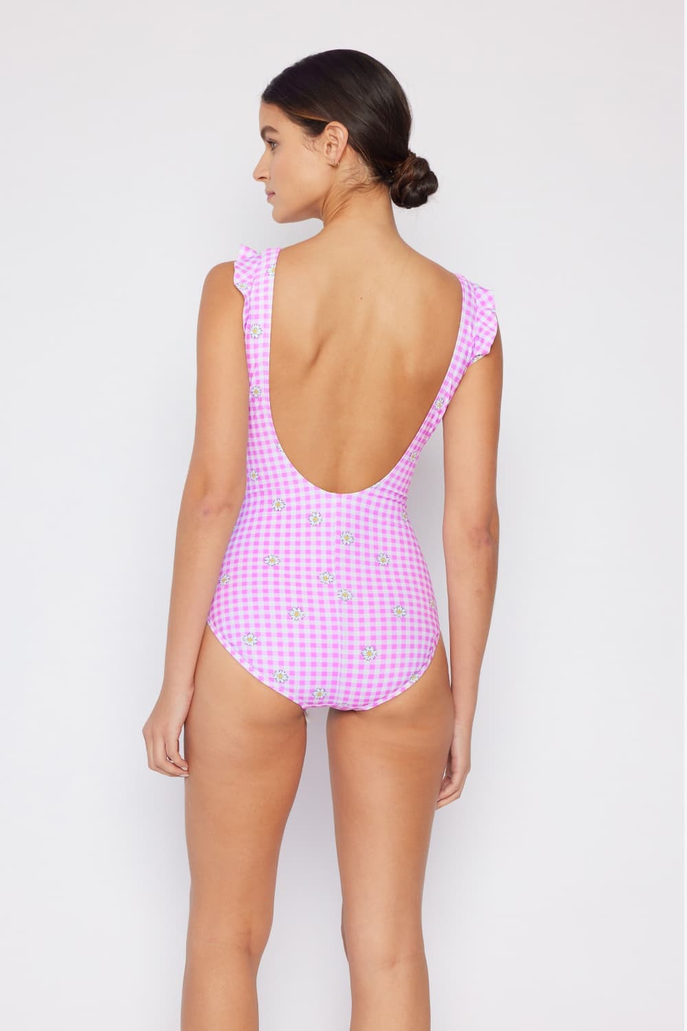 Marina West Swim Full Size Float On Ruffle Faux Wrap One-Piece in Carnation Pink - Ladyez