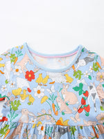 Children's Cartoon Animal Print Casual Dress