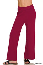 Zenana Viscose Round Neck Top & Pants Set