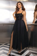Lace-Up Backless Mesh Dress - Ladyez